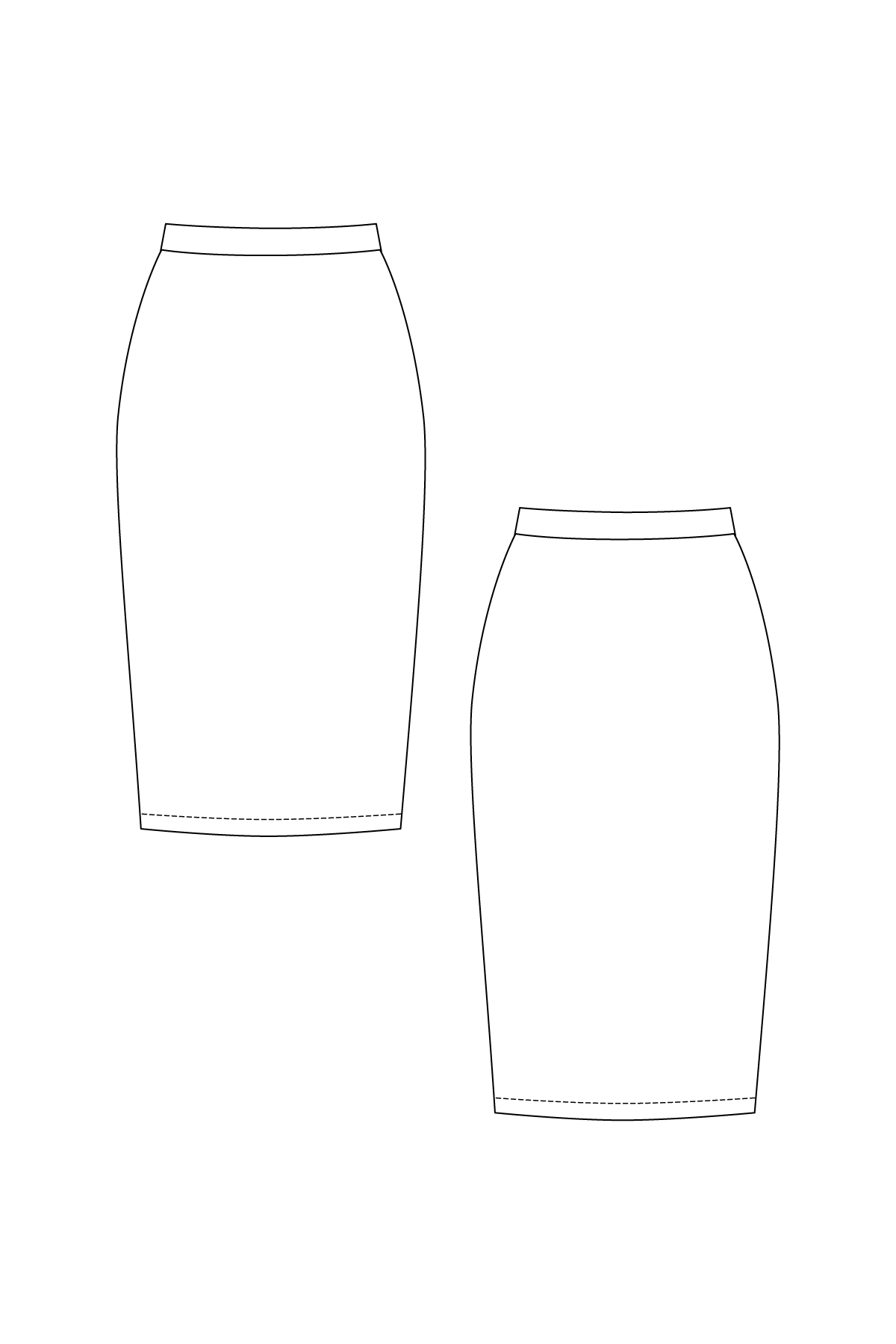 PDF Named Clothing Pattern- Shadi Pencil Skirt