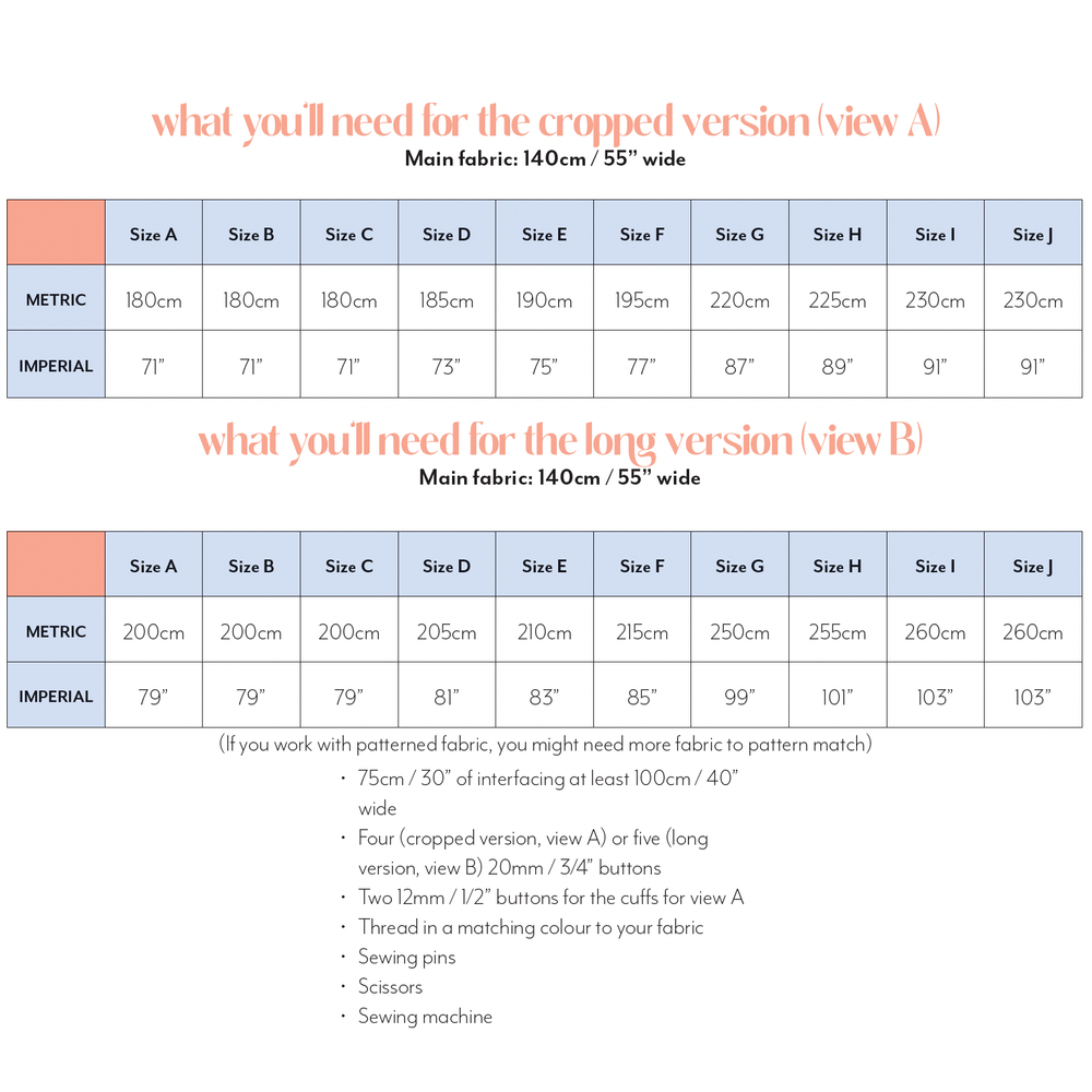 PDF by Masin Sewing Pattern- Jameela Jacket