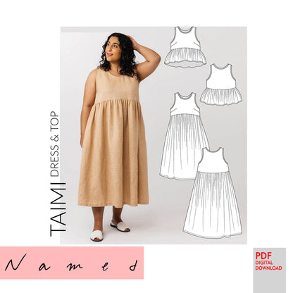 PDF Named Clothing Pattern- Taimi Dress & Top
